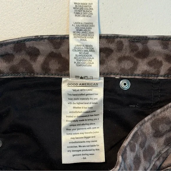 Good American Gray Leopard Pants - Picture 13 of 14